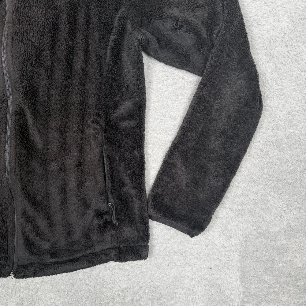The North Face Womens Osito Full Zip Fleece Jacket Black Small S High Pile Fuzzy - Picture 5 of 11